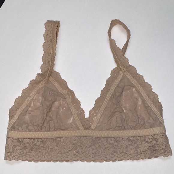 Small Hanky Panky Lace Bralette Adjustable Straps, Beige, Light Nude Comfy! VGUC - Picture 4 of 16